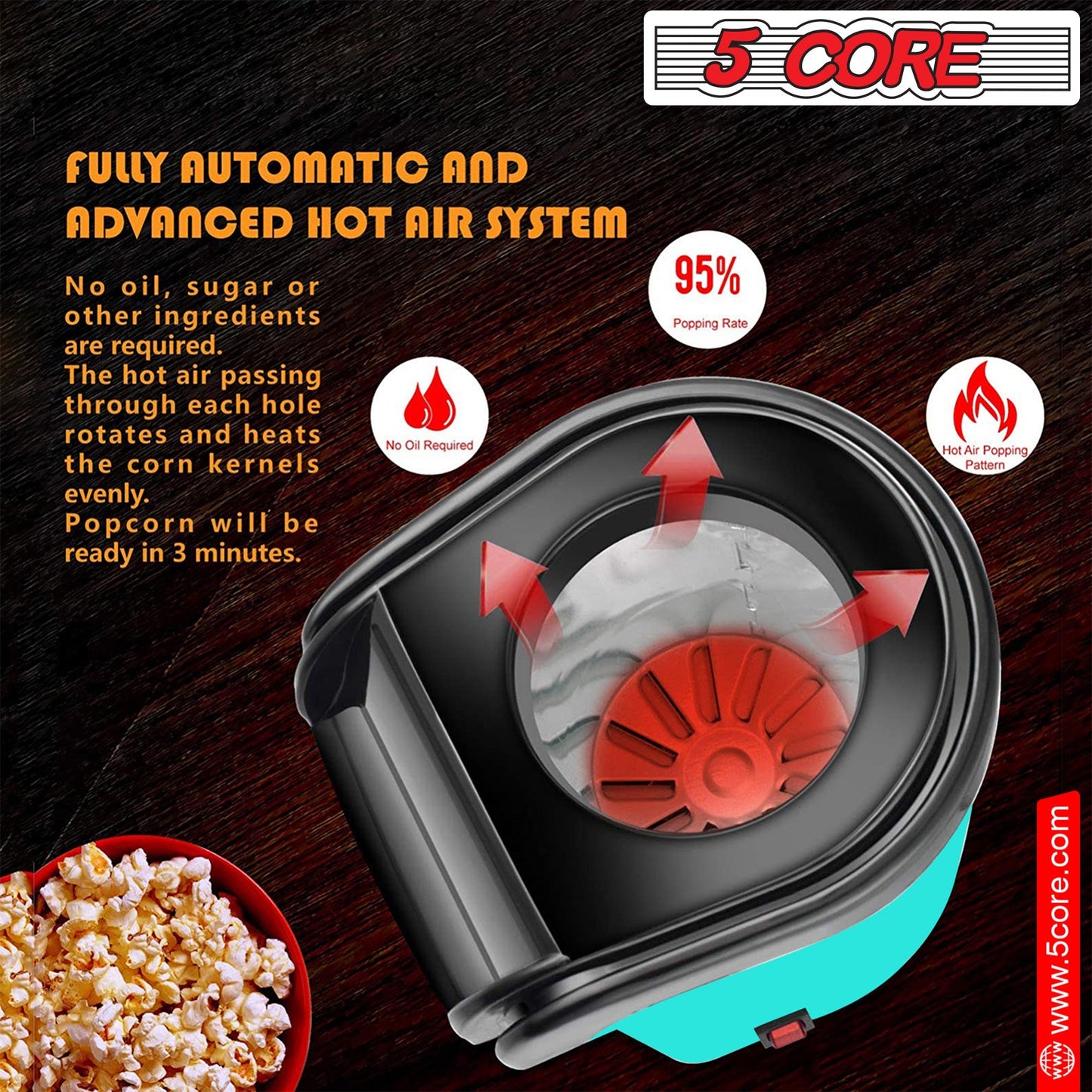 Hot Air Popcorn Machine-3