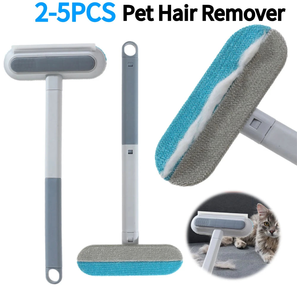 2-5PCS Pet Hair Remover Pet Hair Removal Brush Pet Lint Brush Multifunctional Long Handle Dog Clothes Brush Pet Supplies