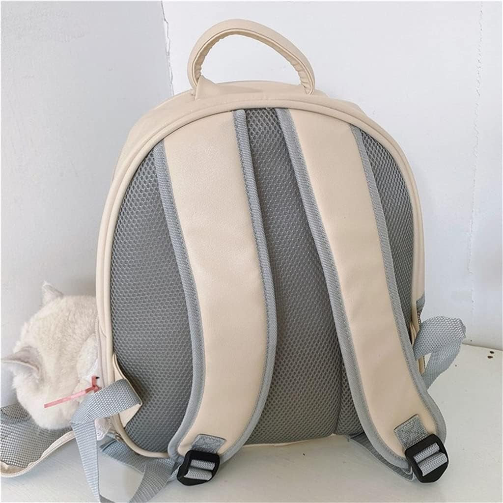 Pet Carry Bag Backpack Pet Bag Breathable Portable Cat Dog Bag One-Shoulder Outing Pet Carrier Bag Walking Outdoors Pet Supplies (Color : A)