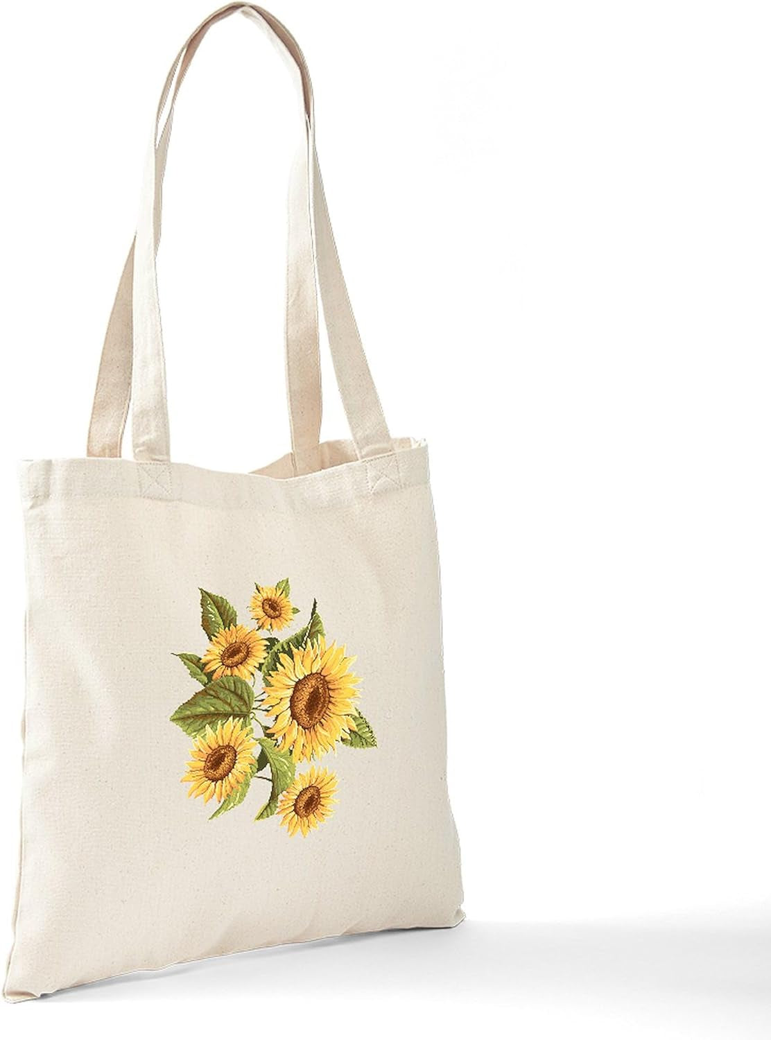 Sunflower Tote Bag Natural Canvas Tote Bag, Reusable Shopping Bag