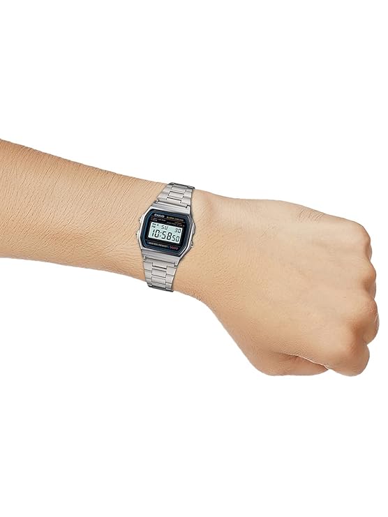 Casio Vintage A-158WA-1Q Digital Grey Dial Unisex Watch