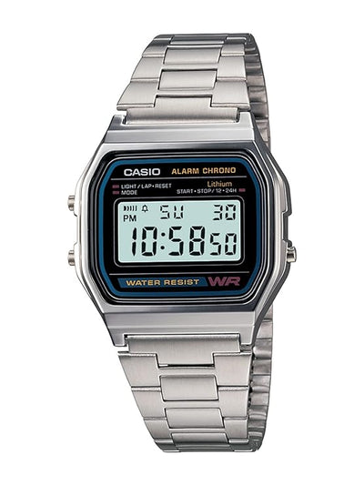 Casio Vintage A-158WA-1Q Digital Grey Dial Unisex Watch