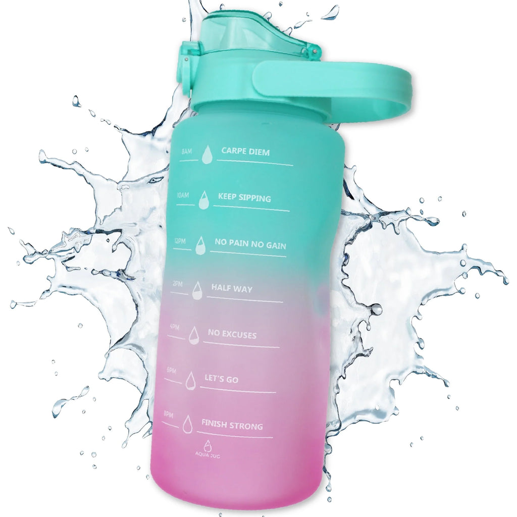 Two Tone Teal Purple Clear