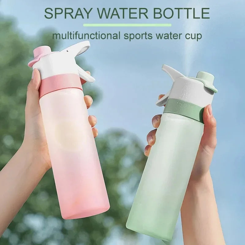 650Ml Spray Water Bottle Portable Sport Water Bottle for Girls Gym Fitness Drinking Drinkware Hiking Riding Water Bottle