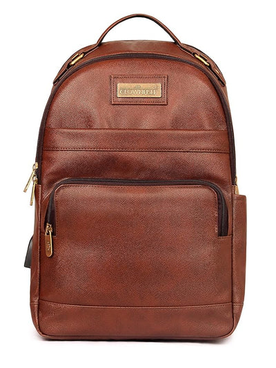 THE CLOWNFISH Vegan Leather Mature Unisex Laptop Backpack