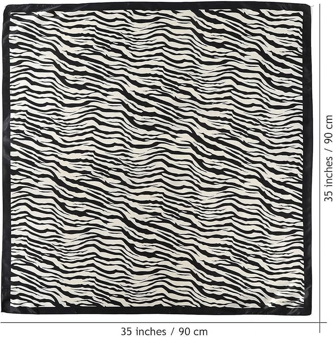 35” Large Satin Square Head Scarf - 2Pcs Silk Floral Head Scarves Women Hair Scarves Hair Bandanas