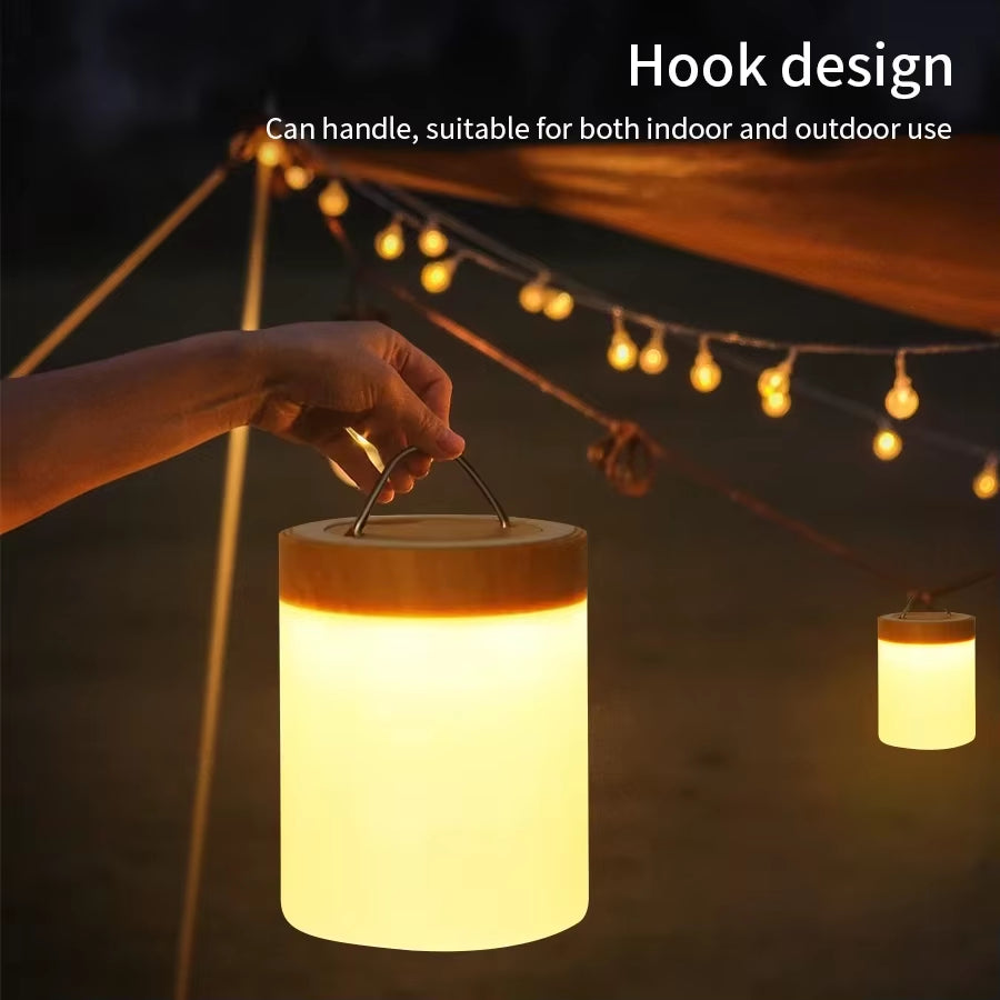 Touch Bedside Table Lamp RGB USB Rechargeable Night Light Nightstand Desk Lamp Bedroom Decoration Kids Gift Dining Table Light