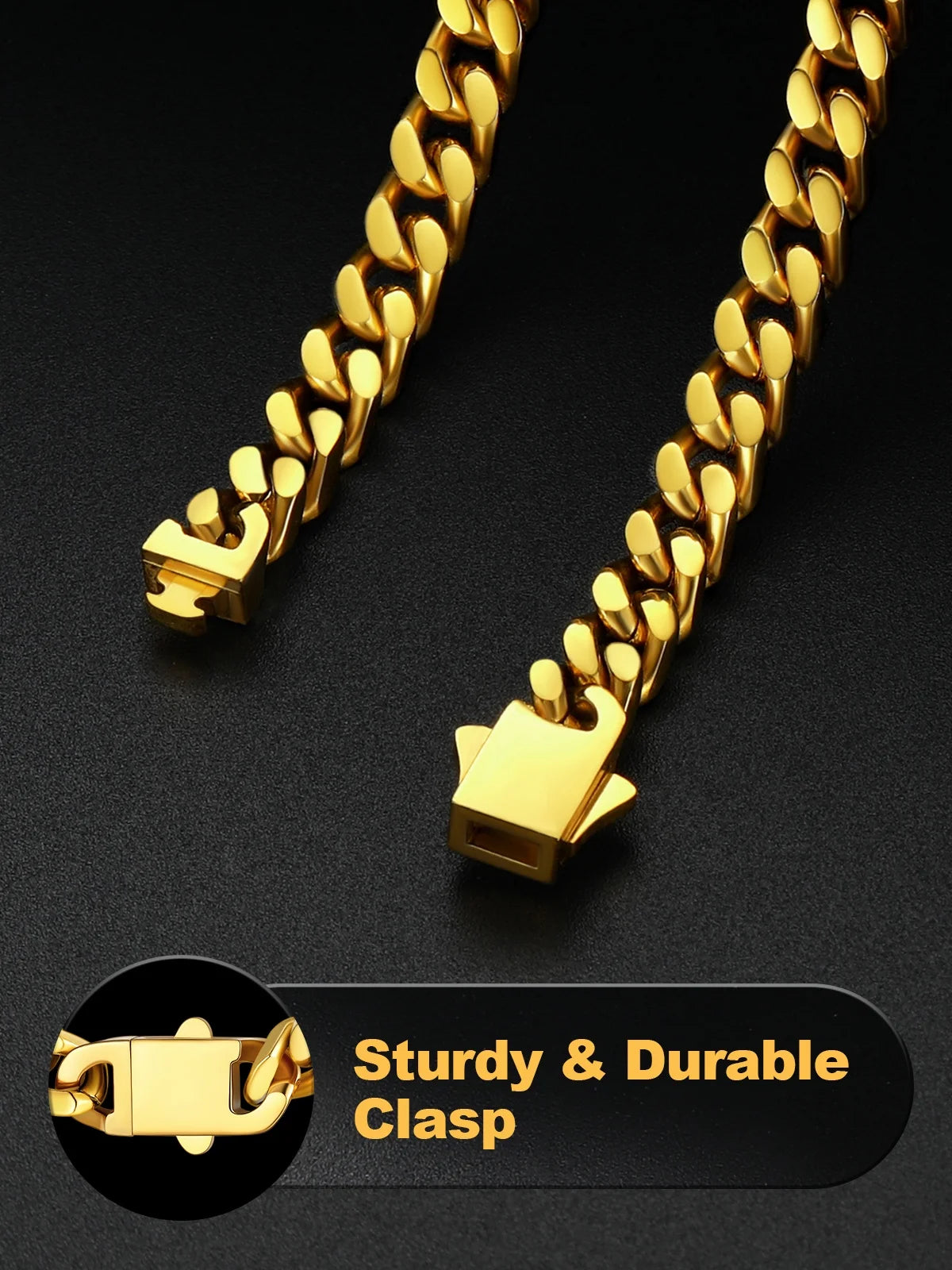 Miami Cuban Bracelet for Men 14K Gold Plated Charm Bracelet 5Mm Chain Bracelet Hip Pop Jewelry Gift 7.5Inch