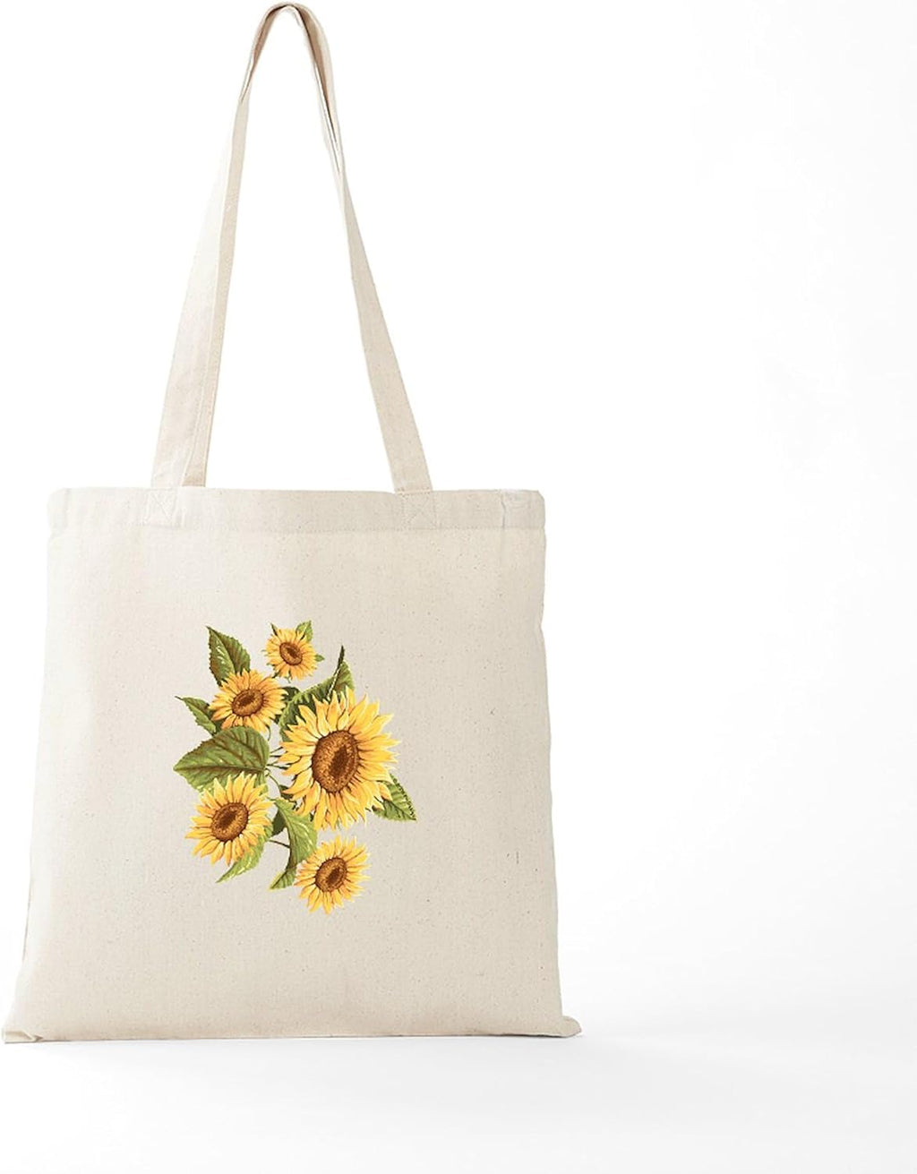 Sunflower Tote Bag Natural Canvas Tote Bag, Reusable Shopping Bag